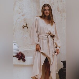 Bali Lane Hana Linen Kimono Dress - Size XL